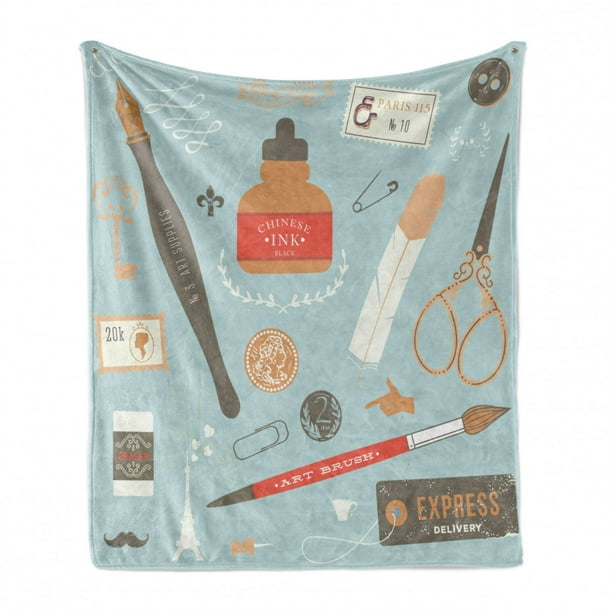Pale Orange Multicolor Ambesonne Colorful Soft Flannel Fleece Throw Blanket Retro Style Theme Inspired Image Books and Pencils in Pen Box 50 x 60 Cozy Plush for Indoor and Outdoor Use Pale Orange Multicolor Ambesonne Colorful Soft Flannel Fleece Throw Blanket Retro Style Theme Inspired Image Books and Pencils in Pen Box 50 x 60 Cozy Plush for Indoor and Outdoor Use